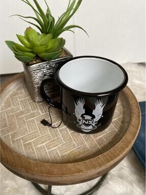 Halo Black Enamel Coffee Mug by Bandai Namco
